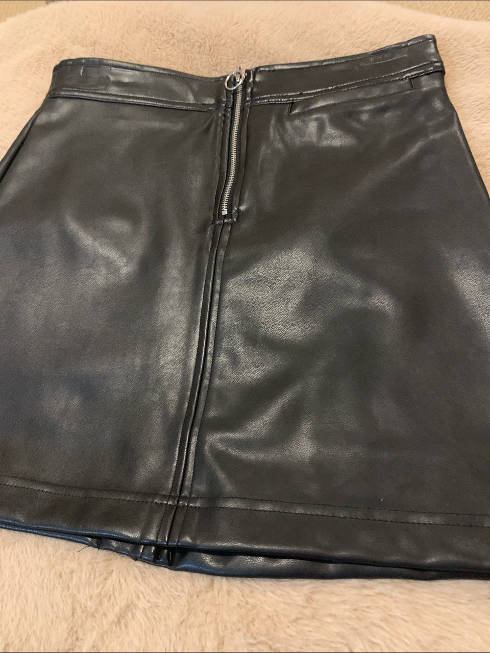 Faux Leather Mini Skirt